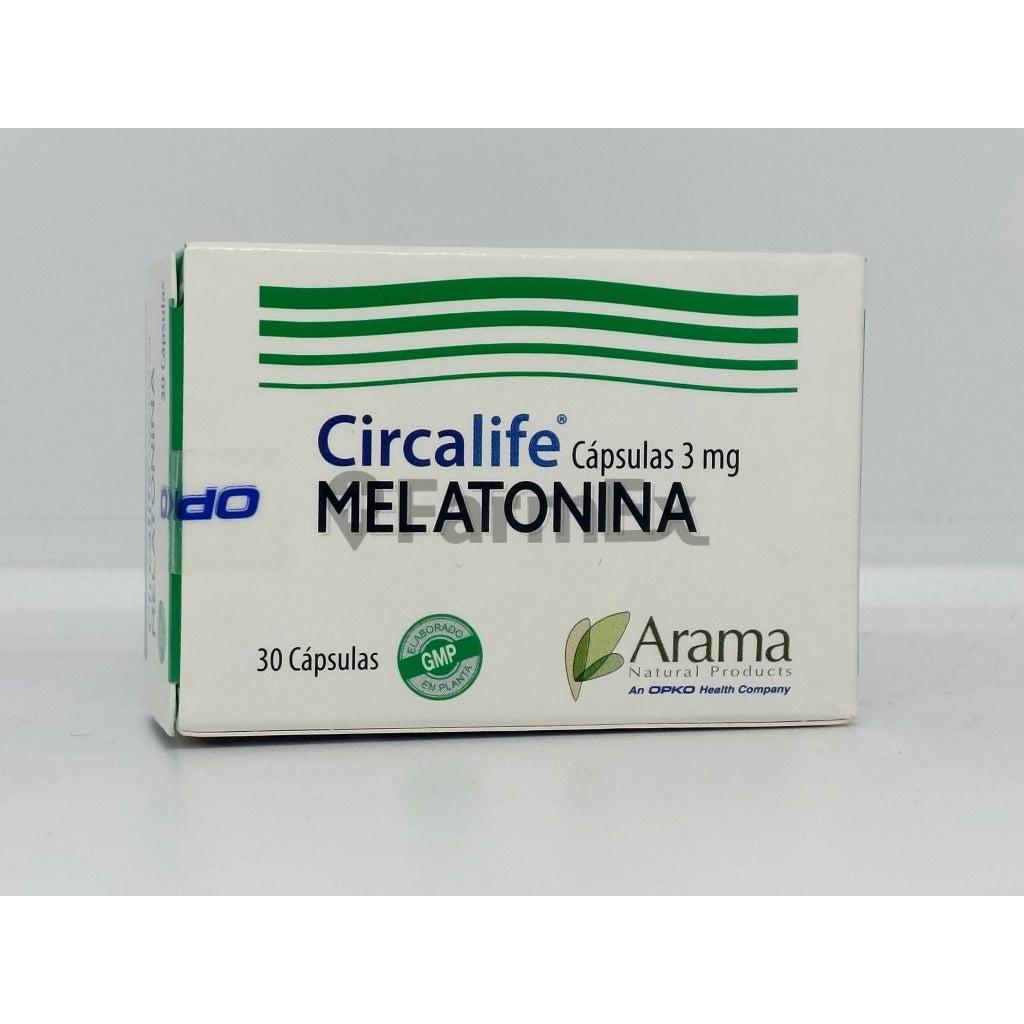 Melatonina Circalife 3 mg x 30 cápsulas Arama